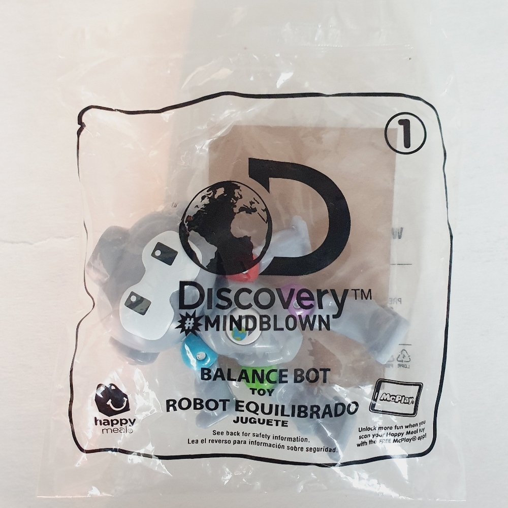 McDonald's 2020 Discovery Mindblown - Balance Bot #1 Happy Meal Toy